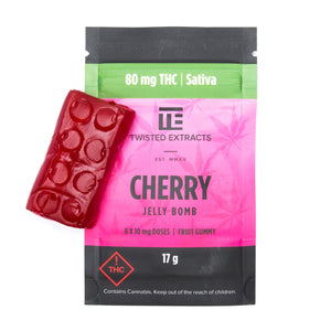 Twisted Extracts Cherry – Jelly Bomb (80mg THC) at The Kush Dispensary