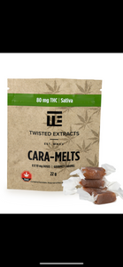Twisted Extracts 80 mg THC Cara-Melts – Sativa